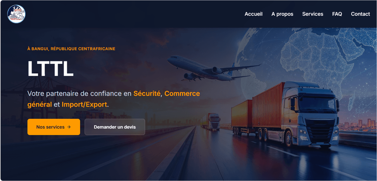 Plateforme web opérationnelle pour entreprise de transport